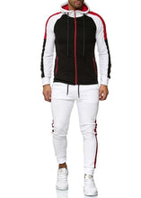 Load image into Gallery viewer, 5XL Big Size Mens Tracksuits 2019 Men's Clothing Hoodies Red Stripe Sport Tracksuit Men Set Casual Tracksuit Men Sweat New
