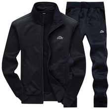 Load image into Gallery viewer, Tracksuits Men Polyester Sweatshirt Sporting Fleece 2019 Gyms Spring Jacket + Pants Casual Men's Track Suit Sportswear Fitness