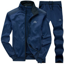 Load image into Gallery viewer, Tracksuits Men Polyester Sweatshirt Sporting Fleece 2019 Gyms Spring Jacket + Pants Casual Men's Track Suit Sportswear Fitness